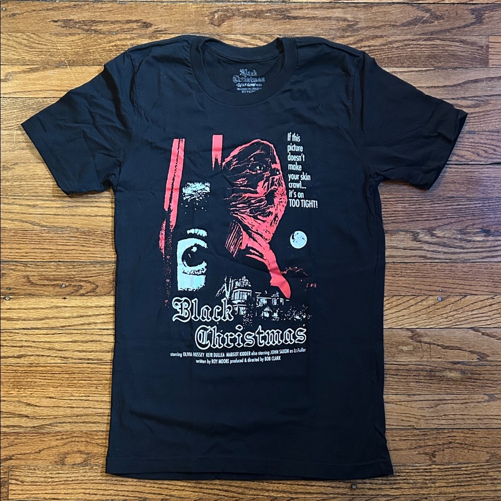 Gutter Garbs Black Christmas Graphic Unisex T-Shirt - Size Small, NWOT